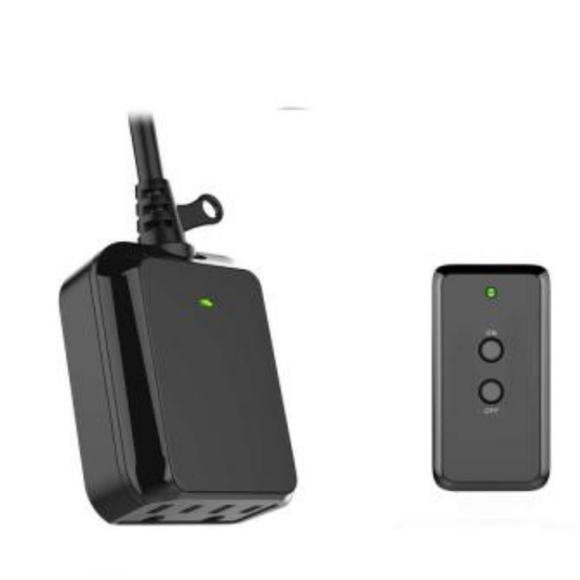 Defiant Wireless Indoor/Outdoor Remote Control Switch 2 Grounded Outlets NIP - Picture 2 of 4